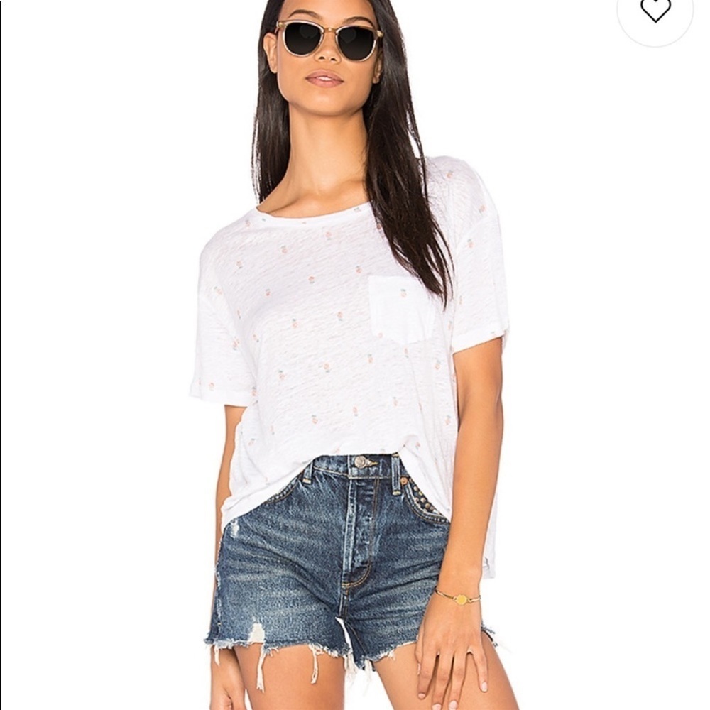 Rails rainbow Pineapple Pocket Tee top